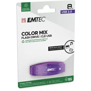 USB-muistitikku 8GB EMTEC C410 (musta) USB 2.0 (ECMMD8GC410)