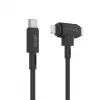 HYPER HyperJuice USB-kaapeli USB 2.0 1,5 m USB-C USB-C/Lightning musta