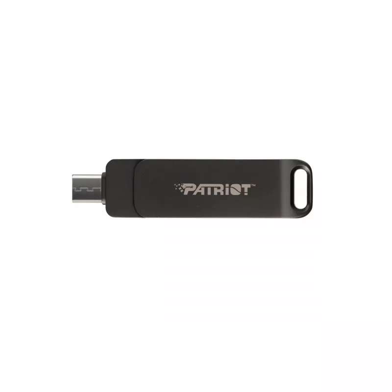 Muistitikku PATRIOT Rage R550 32GB 100 MB/S USB A+C Swivel Design (PE32GR550DSAD) musta