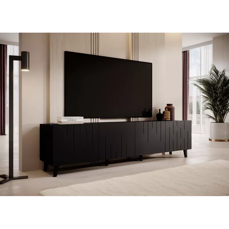 RTV-taso BARI 200x42x52 matta musta