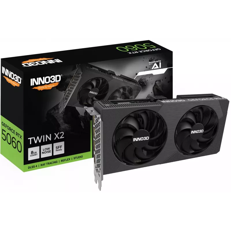 INNO3D GeForce RTX 5060 Twin X2 8GB GDDR7 näytönohjain