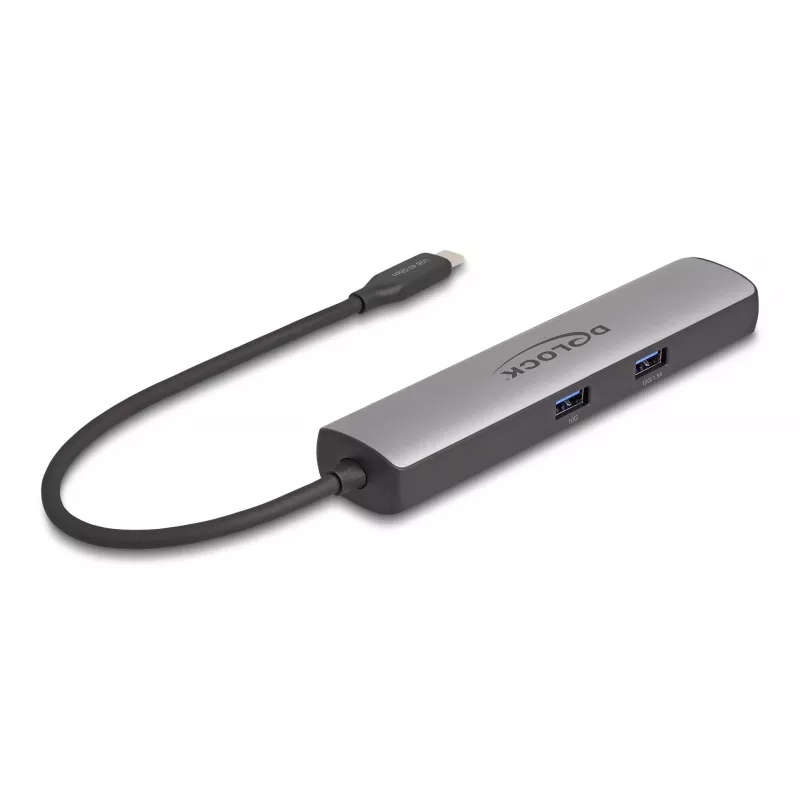 DeLOCK USB Type-C -telakointiasema 8K HDMI USB 10 Gbps 2,5 Gigabit LAN PD 100W