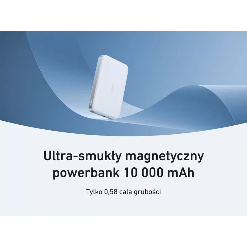 Anker MagGo varavirtalähde 10K magneettinen langaton valkoinen, valkoinen