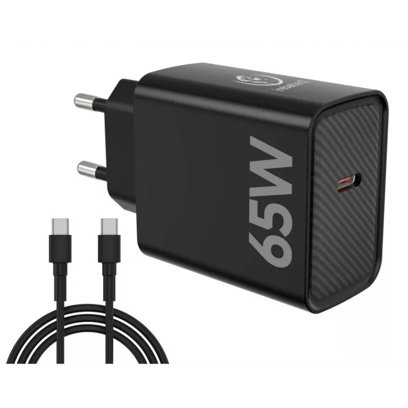 Pikalaturi PD65W USB-C kannettaville, älypuhelimille