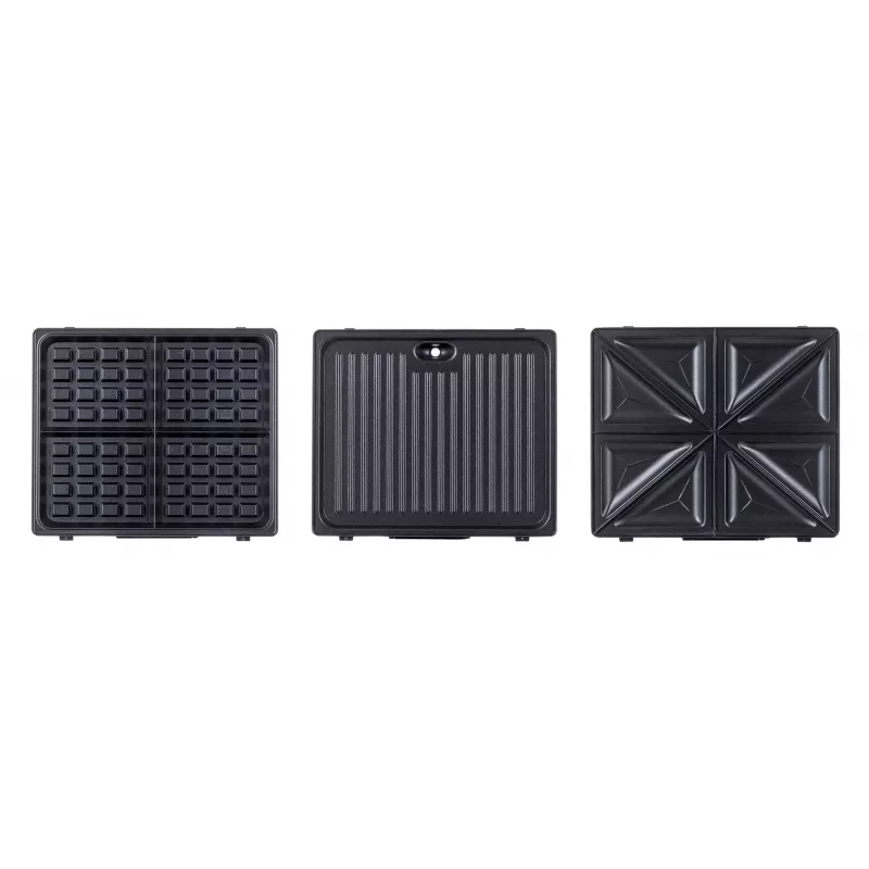 Ravanson OP-7050 3-in-1-voileipägrilli, 1200 W, Musta/Hopea
