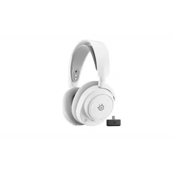 Steelseries Arctis Nova 7P Wireless Gen 2 Headset johdollinen & langaton, päänauha, Gaming, USB Type-C, Bluetooth, valkoinen