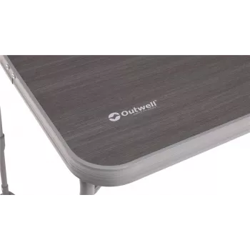Pöytä Outwell Coledale M harmaa — alumiinipöytälevy ja -runko, 680×1 000 mm, korkeus 56 cm