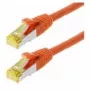 Verkkokaapeli Helos Cat 6a S/FTP 0,25 m oranssi