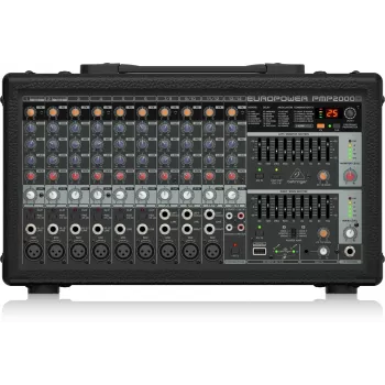 Behringer PMP2000D audiomikseri 14 kanavaa 2000W musta
