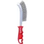 Teräsharja ks tools 201.2300, 250 mm, teräksiset harjakset, käsikäyttöinen