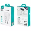 Laturi usams USA001630 25W, 1× USB-A + 1× USB-A, pikalataus