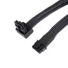 SilverStone SST-PP14-90 12VHPWR-kaapeli, 90 asteen, 650 mm, musta