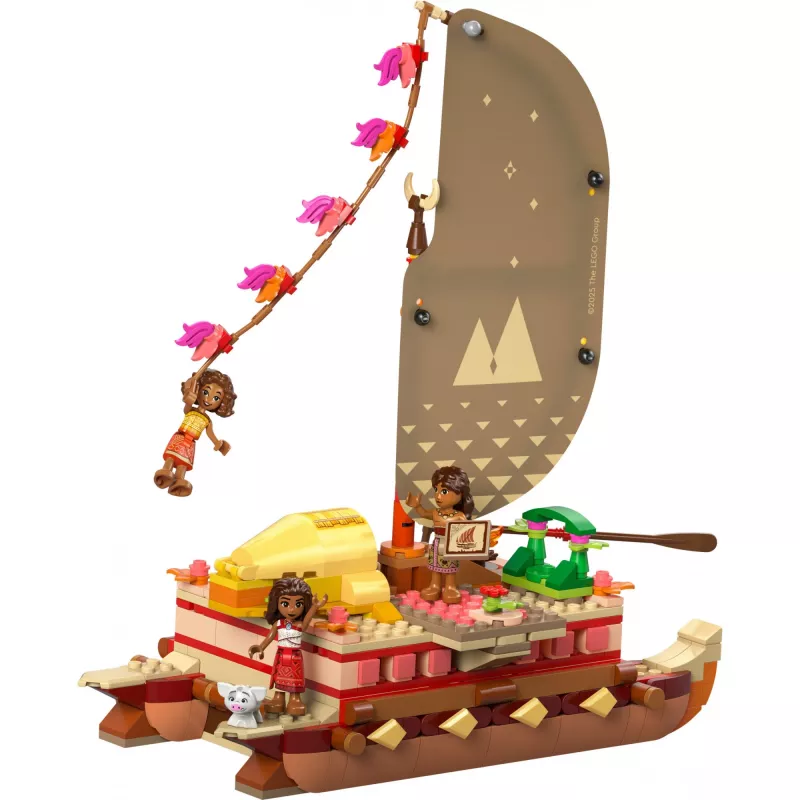 LEGO Disney 43270 Moanan seikkailukanootti, 529 palaa, 3 minihahmoa, 6+
