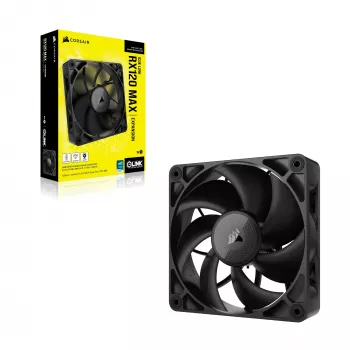 Corsair iCUE LINK RX120 MAX 120 mm kotelotuuletin - musta
