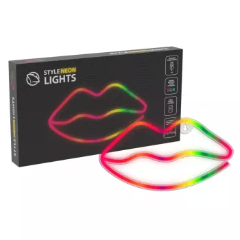 Neonvalot MANTA SNL61RGB LIPS RGB värinvaihtuva koristekyltti, malli SNL61RGB