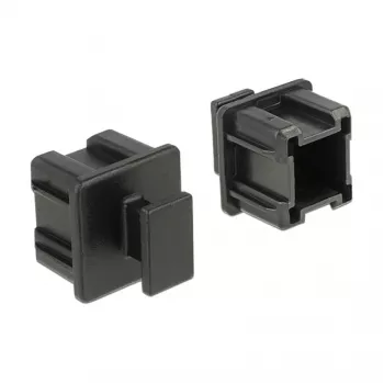 DeLOCK pistorasian turvasuoja 64012 musta 10 kpl polypropeeni