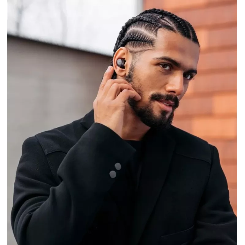 SENNHEISER Momentum MTW4 langattomat Bluetooth Noise-Cancelling urheilunappikuulokkeet - valkoinen & hopea