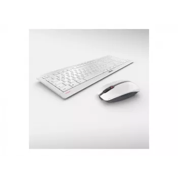 CHERRY Stream Desktop Recharge -näppäimistö hiiri sisältyy yleiskäyttöön RF langaton QWERTZ saksa harmaa