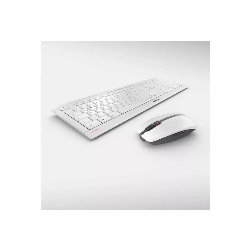 CHERRY Stream Desktop Recharge -näppäimistö hiiri sisältyy yleiskäyttöön RF langaton QWERTZ saksa harmaa