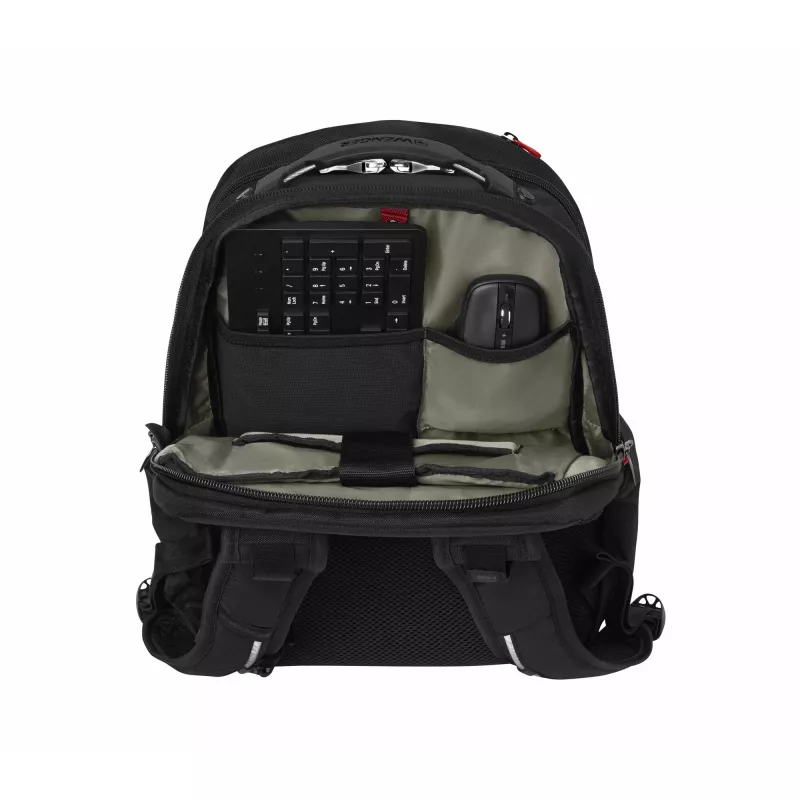 Vapaa-ajan reppu Wenger SwissGear Cosmic musta polyesteri PVC rPET