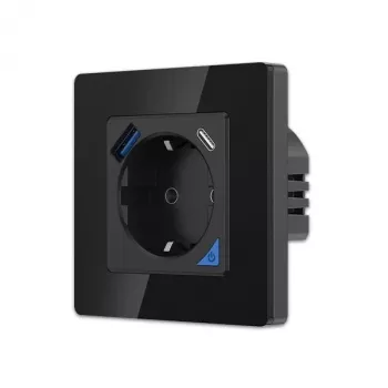 Seinäpistorasiasarja Extralink Smart Life Pro 230V 1x USB-A ja 1x USB-C