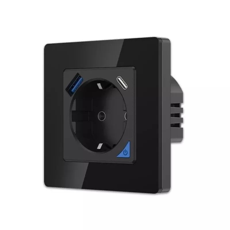 Seinäpistorasiasarja Extralink Smart Life Pro 230V 1x USB-A ja 1x USB-C