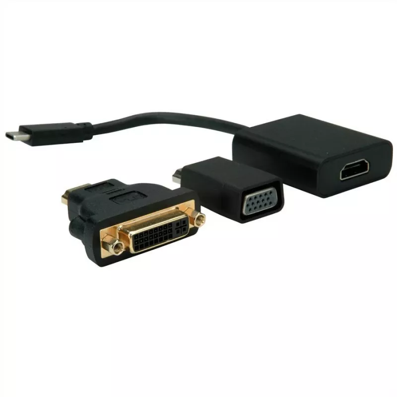 VALUE - Ulkoinen videosovitin - USB-C 3.1 - HDMI - musta