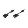DIGITUS - DVI-kaapeli - Dual Link - DVI-D (M) - DVI-D (M) - 5,0 m - valettu, peukaloruuvit - musta (AK-320101-050-S)