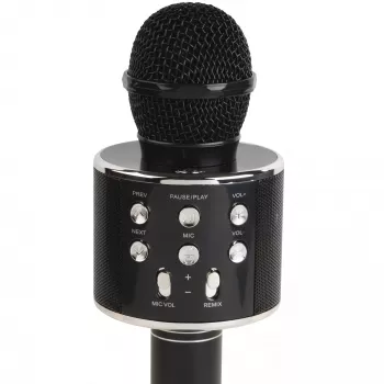 Denver KMS-20BMK2 karaokemikrofoni Bluetooth-kaiuttimella, musta