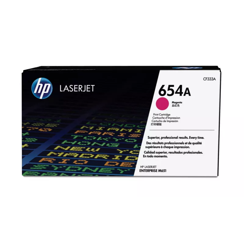 HP 654A magenta alkuperäinen LaserJet -värikasetti
