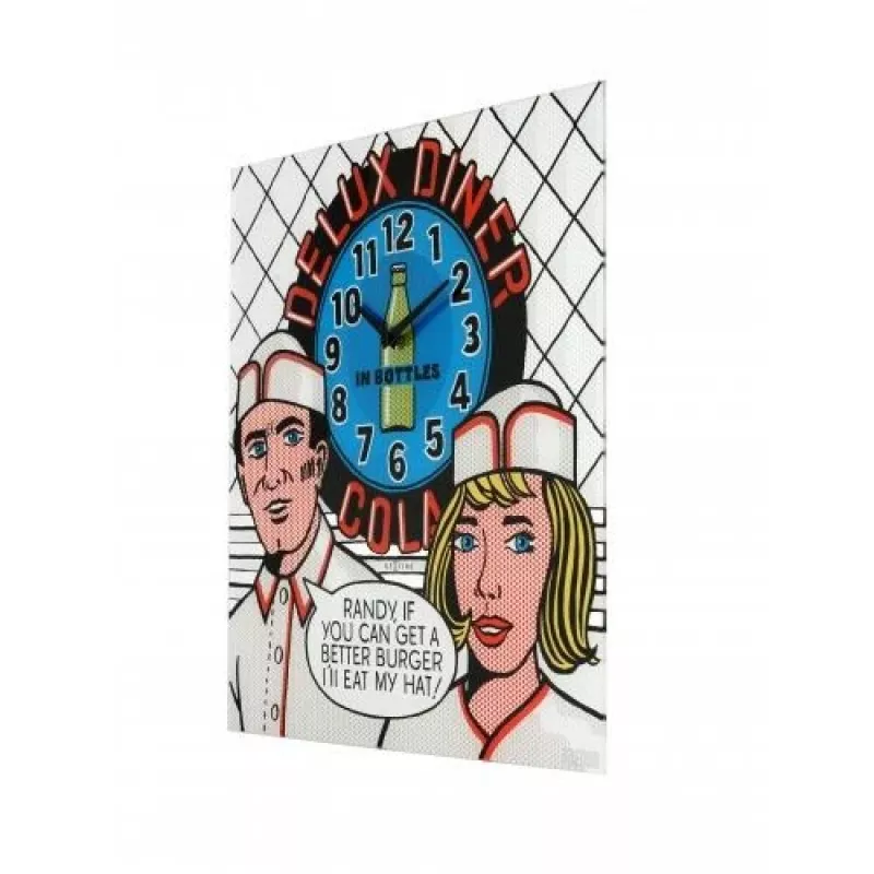 NeXtime seinäkello 8167 Delux Diner, 43x43 cm, seinäkello, monivärinen