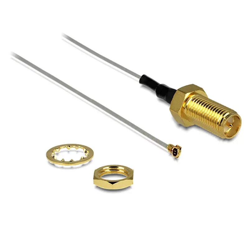 Koaksiaalikaapeli DeLOCK 88815 0,2 m MHF IV (I-PEX) RP-SMA harmaa