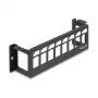 Patch-paneeli DeLOCK 86516 musta metalli seinäasennus 50mm x 41,6mm x 175mm