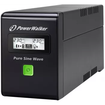 PowerWalker VI 600 SW FR UPS 600 VA 2 AC-lähtöä Line-Interactive (VI 600 SW FR)