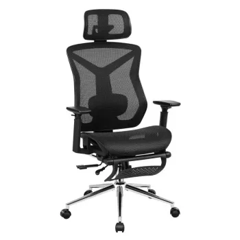 Kiertotuoli mark adler MA-EXPERT 5.7 — ergonominen verkkotoimistotuoli, korkeussäädettävä, niskatuki, käsinojat, jalkatuki, musta