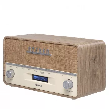 Kannettava radio Denver DAB-36LW digitaaliviritin DAB+ 5W LCD
