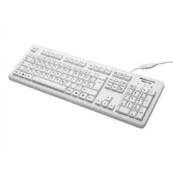 MAN&MACHINE Keyboard Really Cool wh. -hygienianäppäimistö, valkoinen, USB, DE (RCLP/DE/W5)