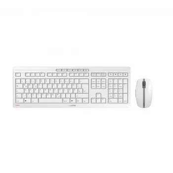 CHERRY Stream Desktop -näppäimistö ja -hiiri sisältää Office RF Wireless QWERTZ saksa valkoinen