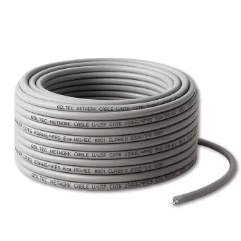 UTP-patchkaapeli CAT6 kupari Cu 100 m harmaa – QOLTEC 54560