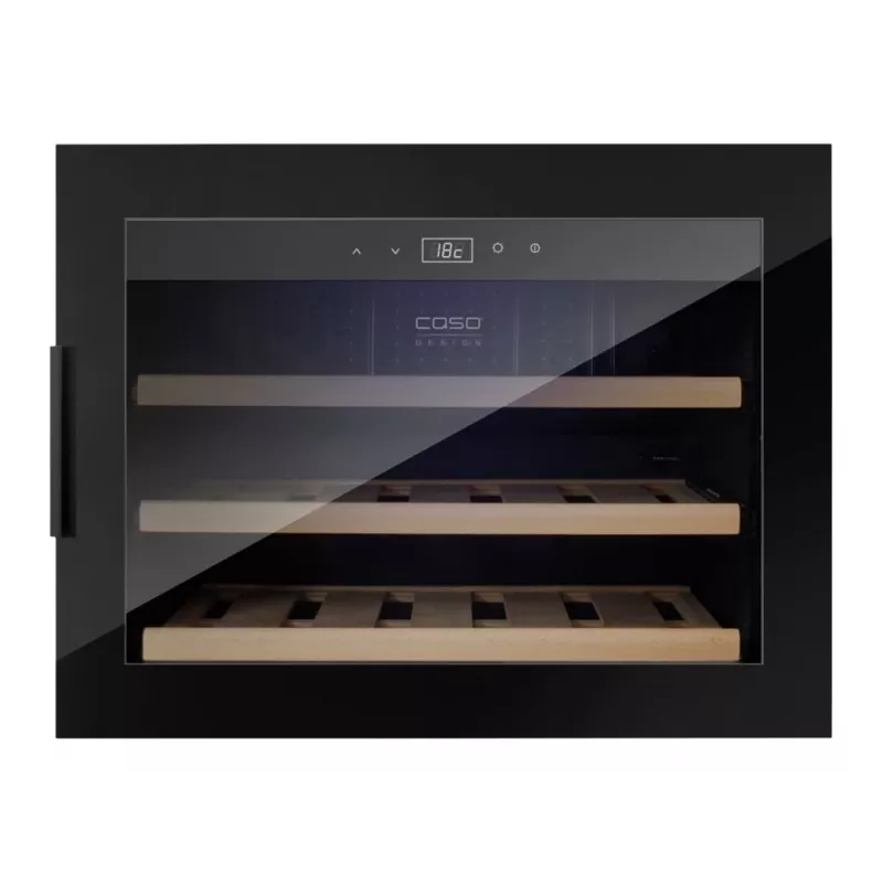 Caso WineSafe 18 EB musta kompressoriviinikaappi 18 pulloa