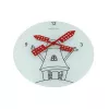NeXtime kello 8807 Windmil, Ø30 cm, seinäkello, valkoinen/musta/punainen