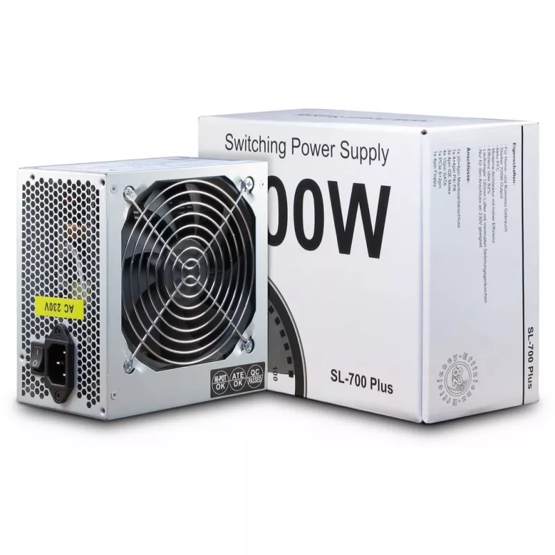 Inter-Tech SL-700 Plus - virtalähde (sisäinen) - ATX12V 2.4 - AC 230 V - 700 wattia - aktiivinen PFC (88882141)