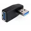Kaapelin sukupuolenmuunnin DeLOCK 65341 USB 3.0 musta