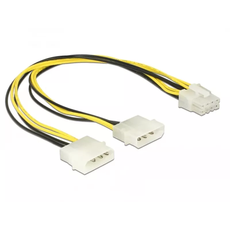 Sisäinen virtakaapeli DeLOCK 85453 0,3m 8-pin EPS12V uros