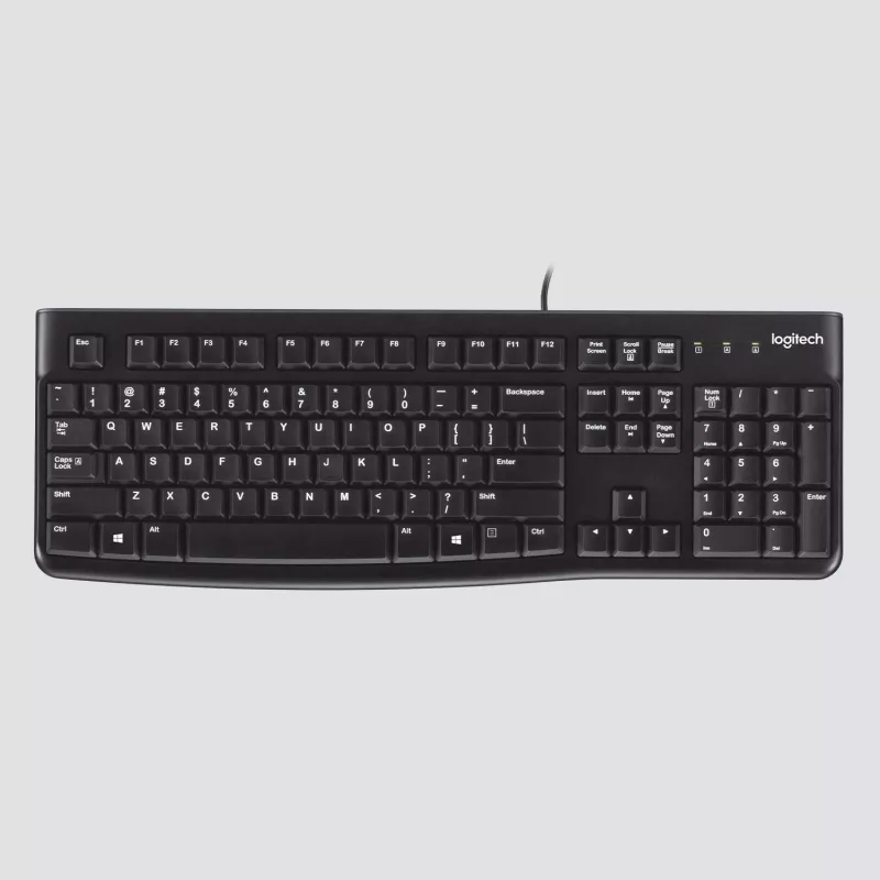 Logitech Desktop MK120 yhdistelmä, musta, johdollinen, sveitsiläinen asettelu, 920-002504