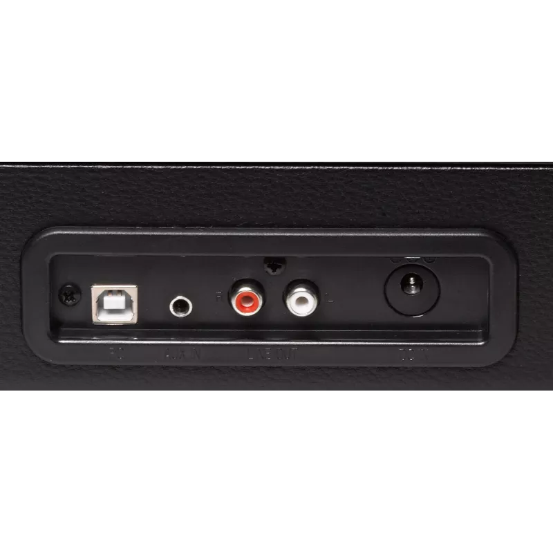 Denver VPL-120 USB-levysoitin sisäänrakennetuilla kaiuttimilla, musta
