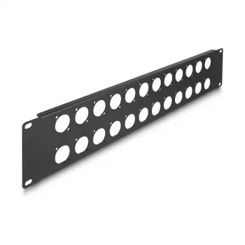 DeLOCK patch-paneelin lisävaruste 88055 telakointiasennus 2U musta