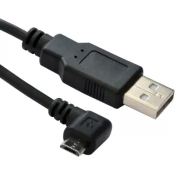 Microconnect USBABMICRO3ANG USB-kaapeli USB 2.0 3 m Micro-USB B USB A musta