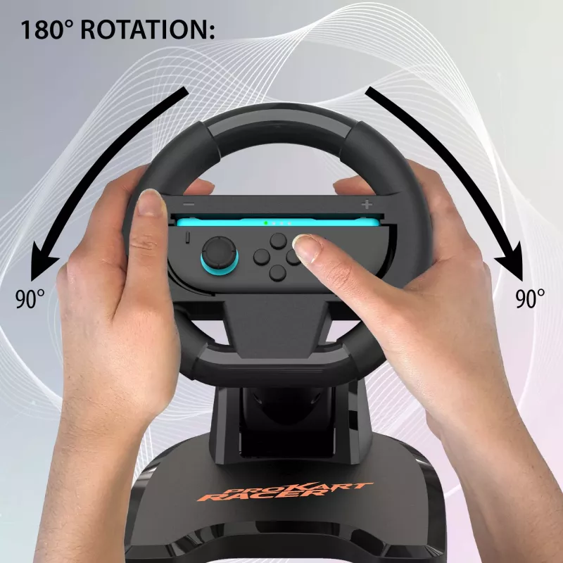 SUBSONIC SA5727-1 -ratti Nintendo Switchille — säädettävä herkkyys, kart-racer-muotoilu