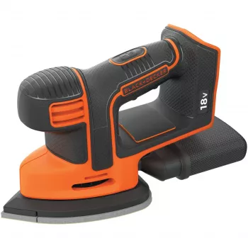 Black & Decker BDCDS18N 18 V akkukäyttöinen kolmiohiomakone, ilman akkua ja laturia, oranssi/musta